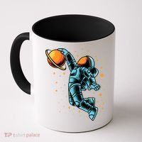 Astronaut Basketball Player Coffee Mug thumb 0