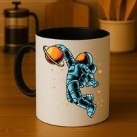 Astronaut Basketball Player Coffee Mug thumb 4
