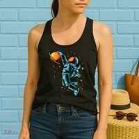 Astronaut Basketball Player Women's Tank Top thumb 2