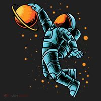 Astronaut Basketball Player Hat thumb 2