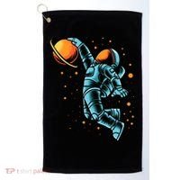 Astronaut Basketball Player Golf Towel thumb 0