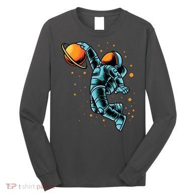 Astronaut Basketball Player Long Sleeve Shirt