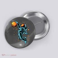 Astronaut Basketball Player Button thumb 0