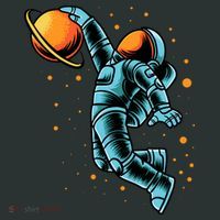 Astronaut Basketball Player Baby Bodysuit thumb 2