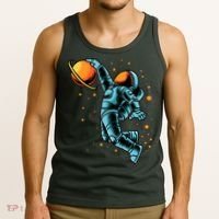Astronaut Basketball Player Tank Top thumb 3