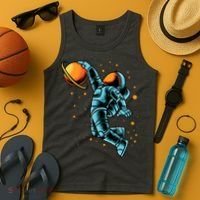 Astronaut Basketball Player Tank Top thumb 4