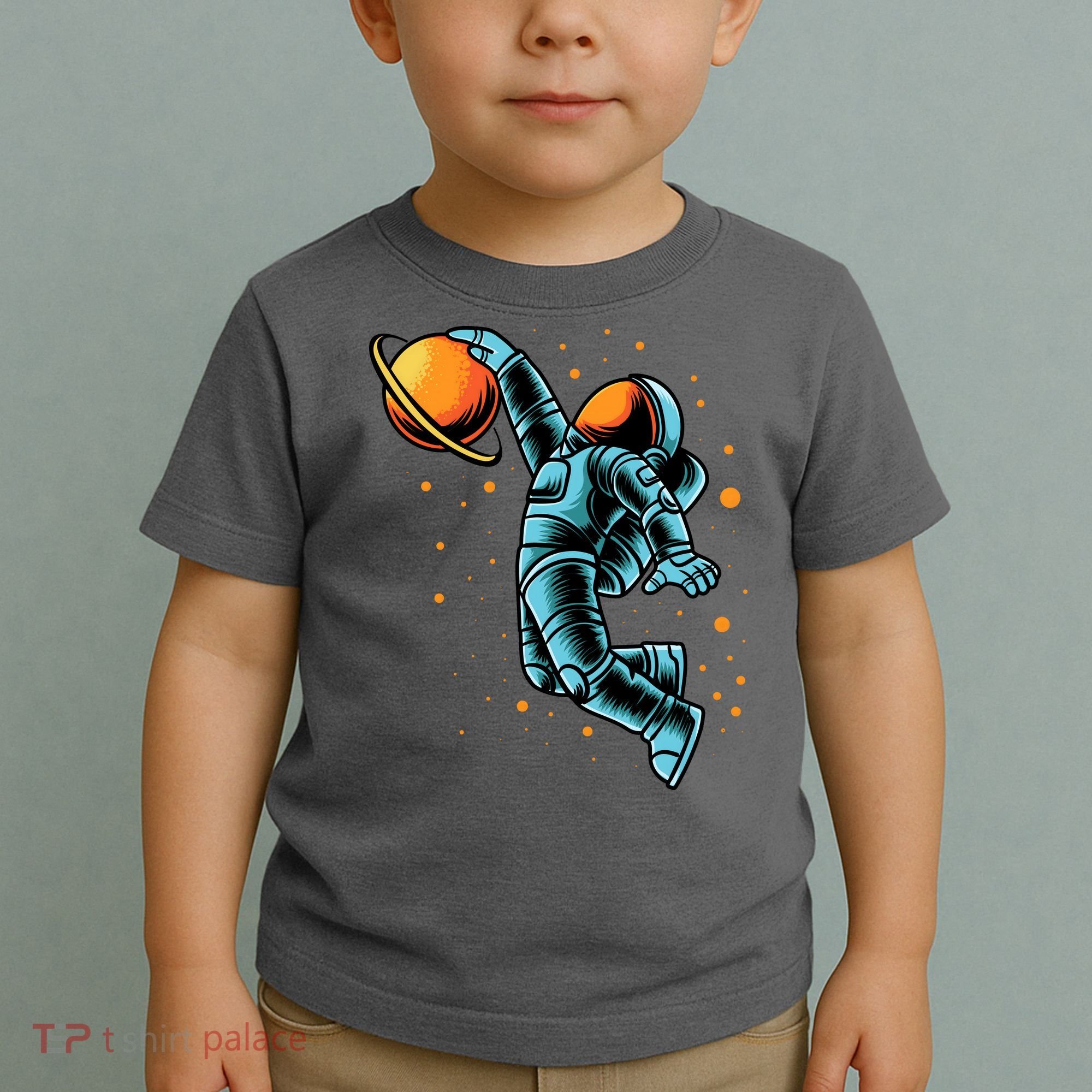 Astronaut Basketball Player Toddler T-Shirt