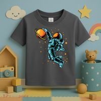 Astronaut Basketball Player Toddler T-Shirt thumb 3