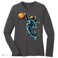 Astronaut Basketball Player Women's Long Sleeve Shirt thumb 0