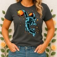 Astronaut Basketball Player Women's T-Shirt thumb 2