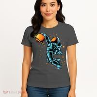Astronaut Basketball Player Women's T-Shirt thumb 4