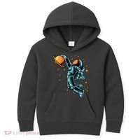 Astronaut Basketball Player Kids Hoodie thumb 0