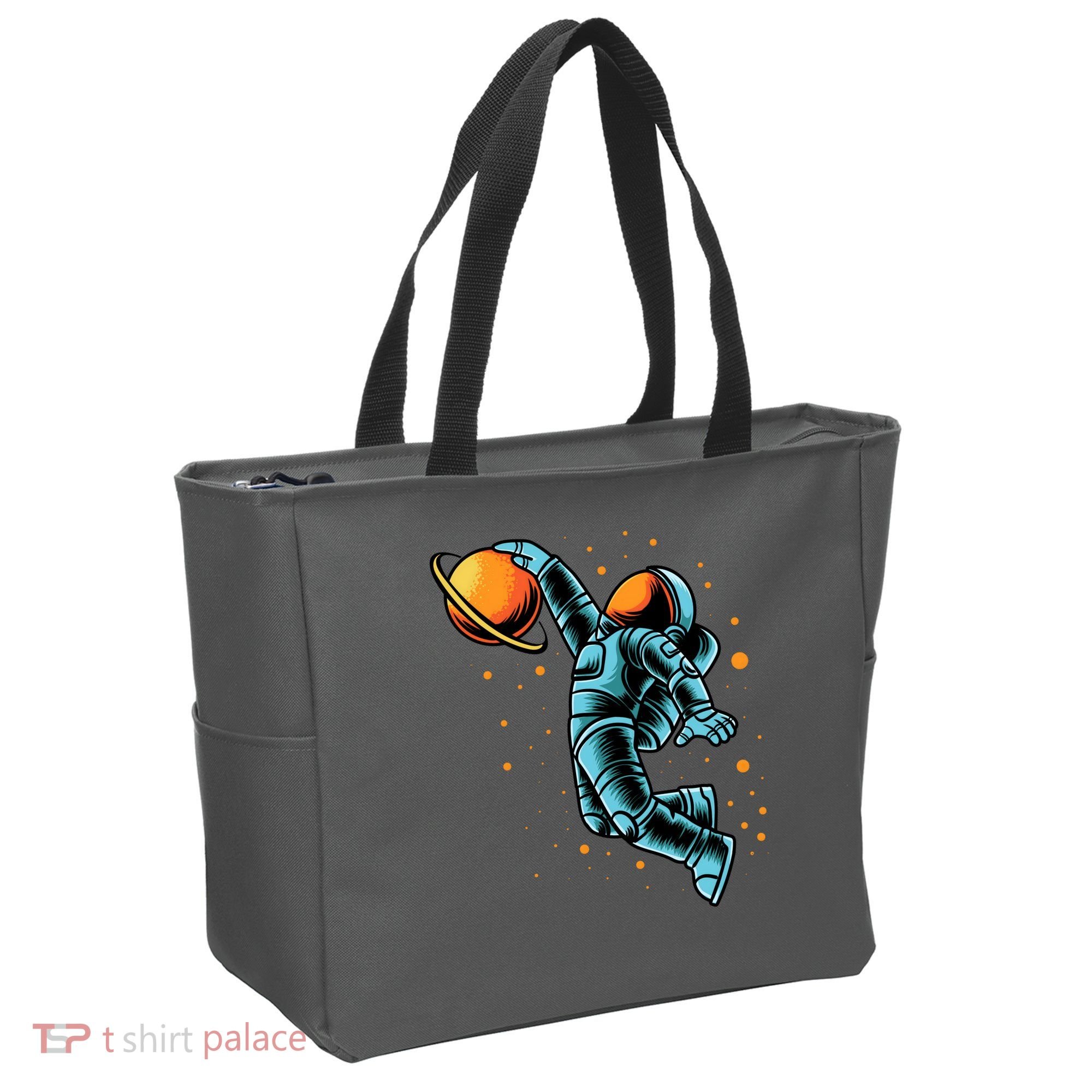 Astronaut Basketball Player Tote Bag