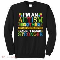 Autism Brother Quotes Motivational Autism Awareness Autism Support Sweatshirt thumb 0
