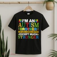 Autism Brother Quotes Motivational Autism Awareness Autism Support T-Shirt thumb 2