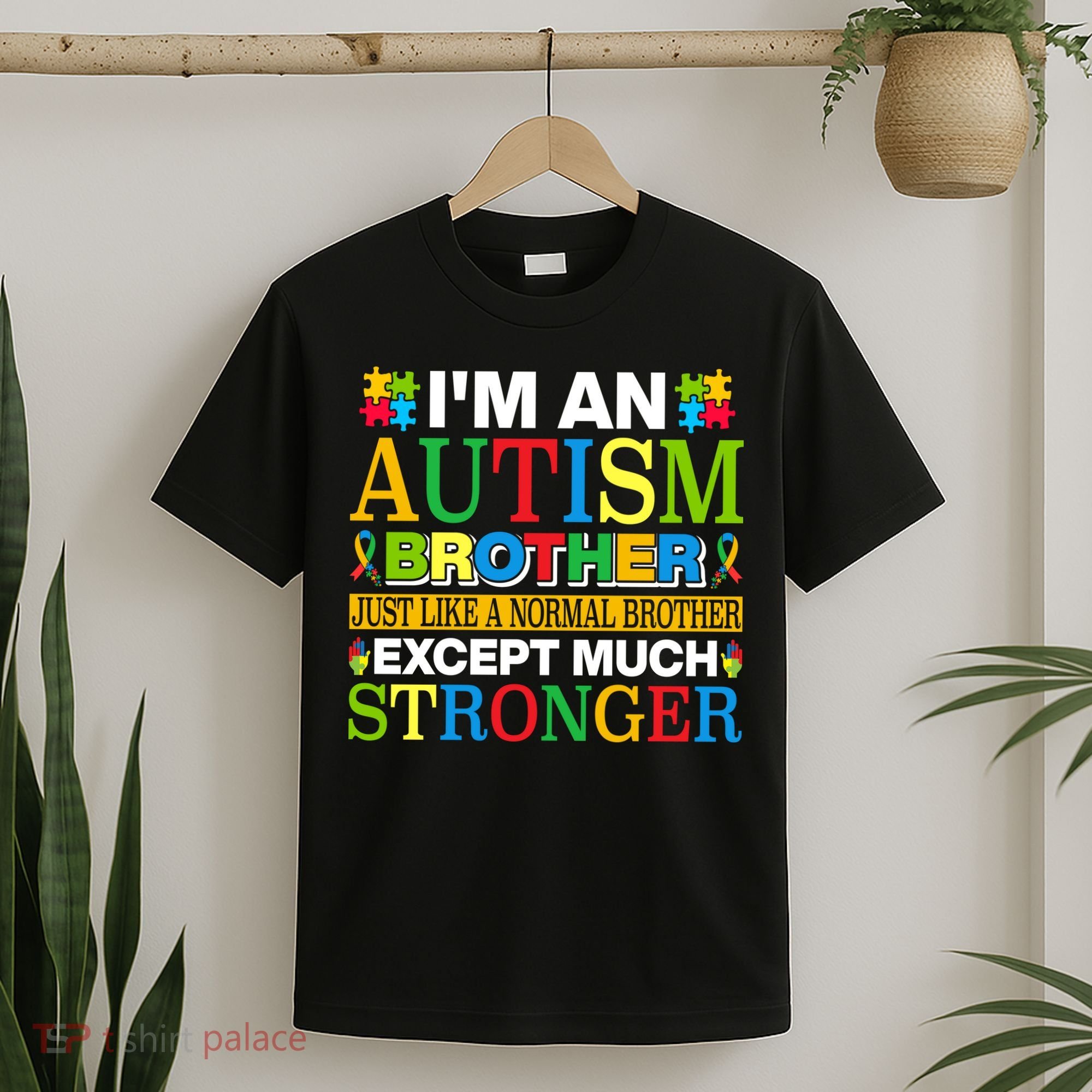 Autism Brother Quotes Motivational Autism Awareness Autism Support T-Shirt
