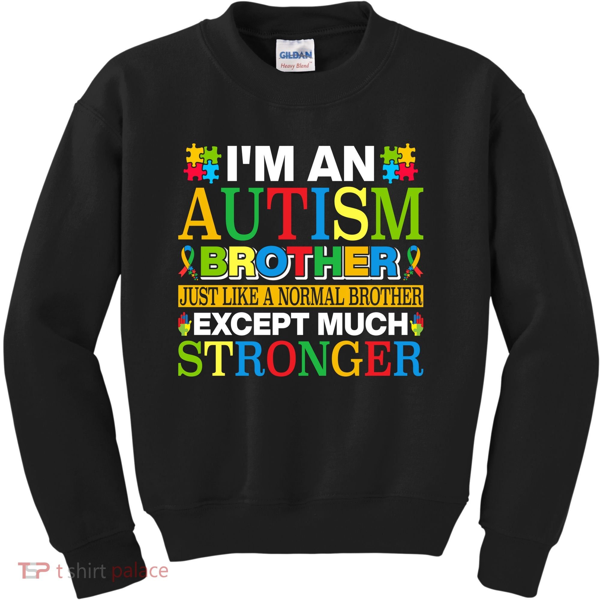 Autism Brother Quotes Motivational Autism Awareness Autism Support Kids Sweatshirt