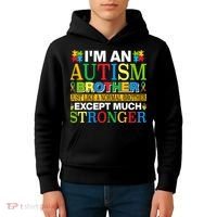 Autism Brother Quotes Motivational Autism Awareness Autism Support Kids Hoodie thumb 4