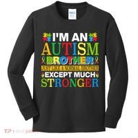 Autism Brother Quotes Motivational Autism Awareness Autism Support Kids Long Sleeve Shirt thumb 0