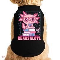 Axolotl Books Readsalotl Reading Bookworm Doggie Tank thumb 0