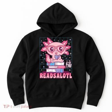 Axolotl Books Readsalotl Reading Bookworm Hoodie