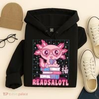 Axolotl Books Readsalotl Reading Bookworm Hoodie thumb 4