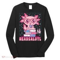 Axolotl Books Readsalotl Reading Bookworm Long Sleeve Shirt thumb 0