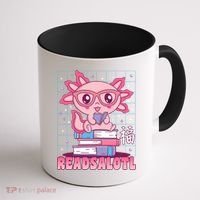 Axolotl Books Readsalotl Reading Bookworm Coffee Mug thumb 1