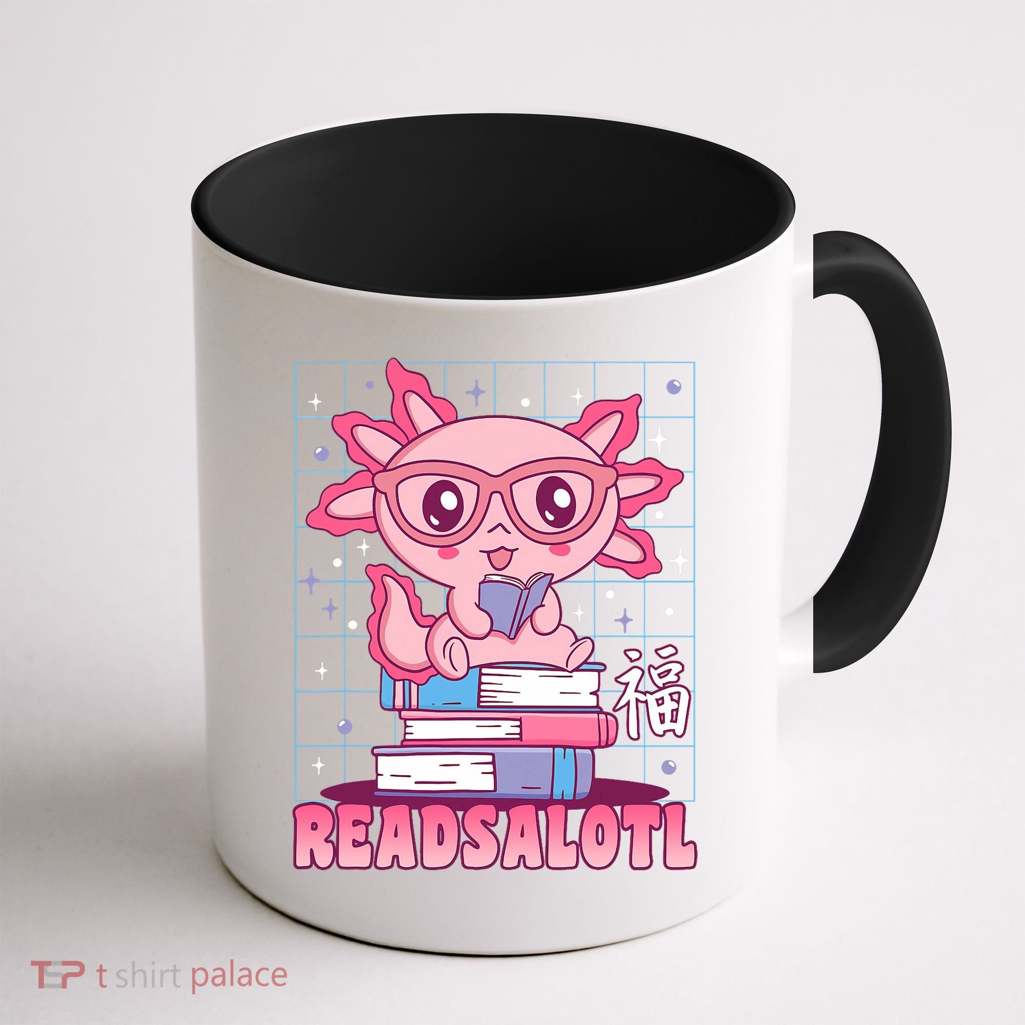 Axolotl Books Readsalotl Reading Bookworm Coffee Mug
