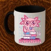 Axolotl Books Readsalotl Reading Bookworm Coffee Mug thumb 2