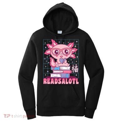 Axolotl Books Readsalotl Reading Bookworm Women's Hoodie