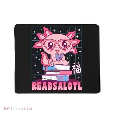 Axolotl Books Readsalotl Reading Bookworm Mousepad