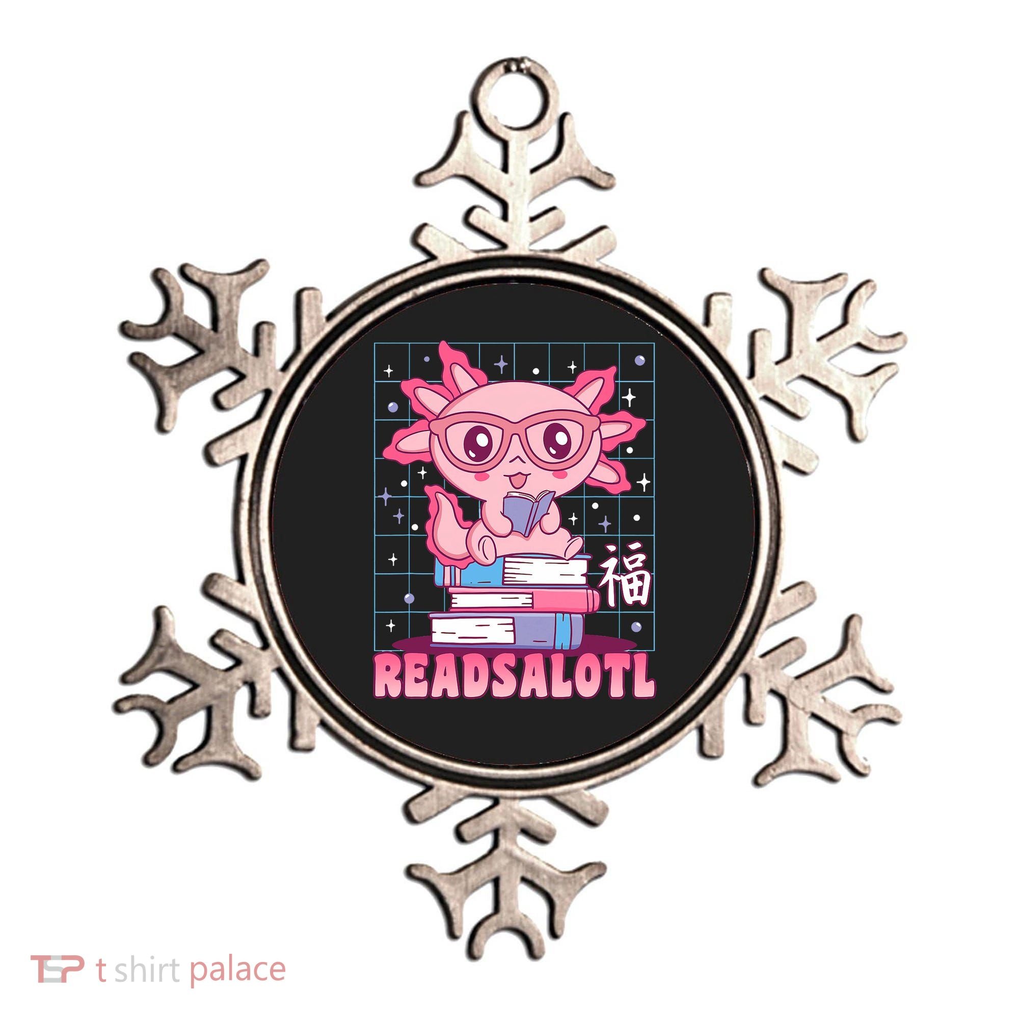 Axolotl Books Readsalotl Reading Bookworm Ornament