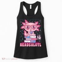 Axolotl Books Readsalotl Reading Bookworm Women's Tank Top thumb 0