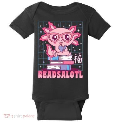 Axolotl Books Readsalotl Reading Bookworm Baby Bodysuit