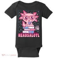 Axolotl Books Readsalotl Reading Bookworm Baby Bodysuit thumb 0