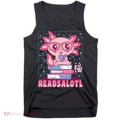 Axolotl Books Readsalotl Reading Bookworm Tank Top