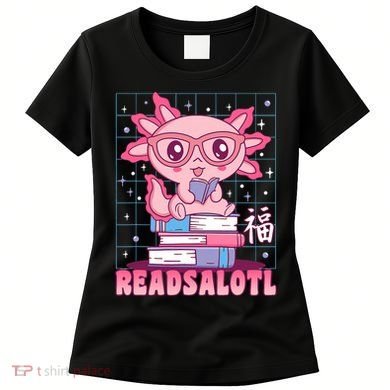 Axolotl Books Readsalotl Reading Bookworm Women's T-Shirt