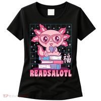 Axolotl Books Readsalotl Reading Bookworm Women's T-Shirt thumb 0