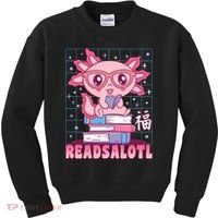 Axolotl Books Readsalotl Reading Bookworm Kids Sweatshirt thumb 0