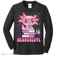 Axolotl Books Readsalotl Reading Bookworm Kids Long Sleeve Shirt thumb 0