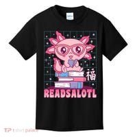 Axolotl Books Readsalotl Reading Bookworm Kids T-Shirt thumb 0