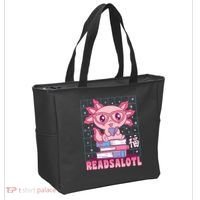 Axolotl Books Readsalotl Reading Bookworm Tote Bag thumb 2