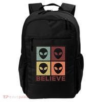 Alien Believe Retro Alien Gift For Alien Believer Backpack thumb 0