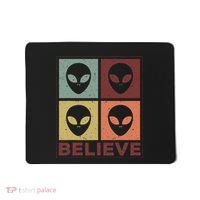 Alien Believe Retro Alien Gift For Alien Believer Mousepad thumb 0