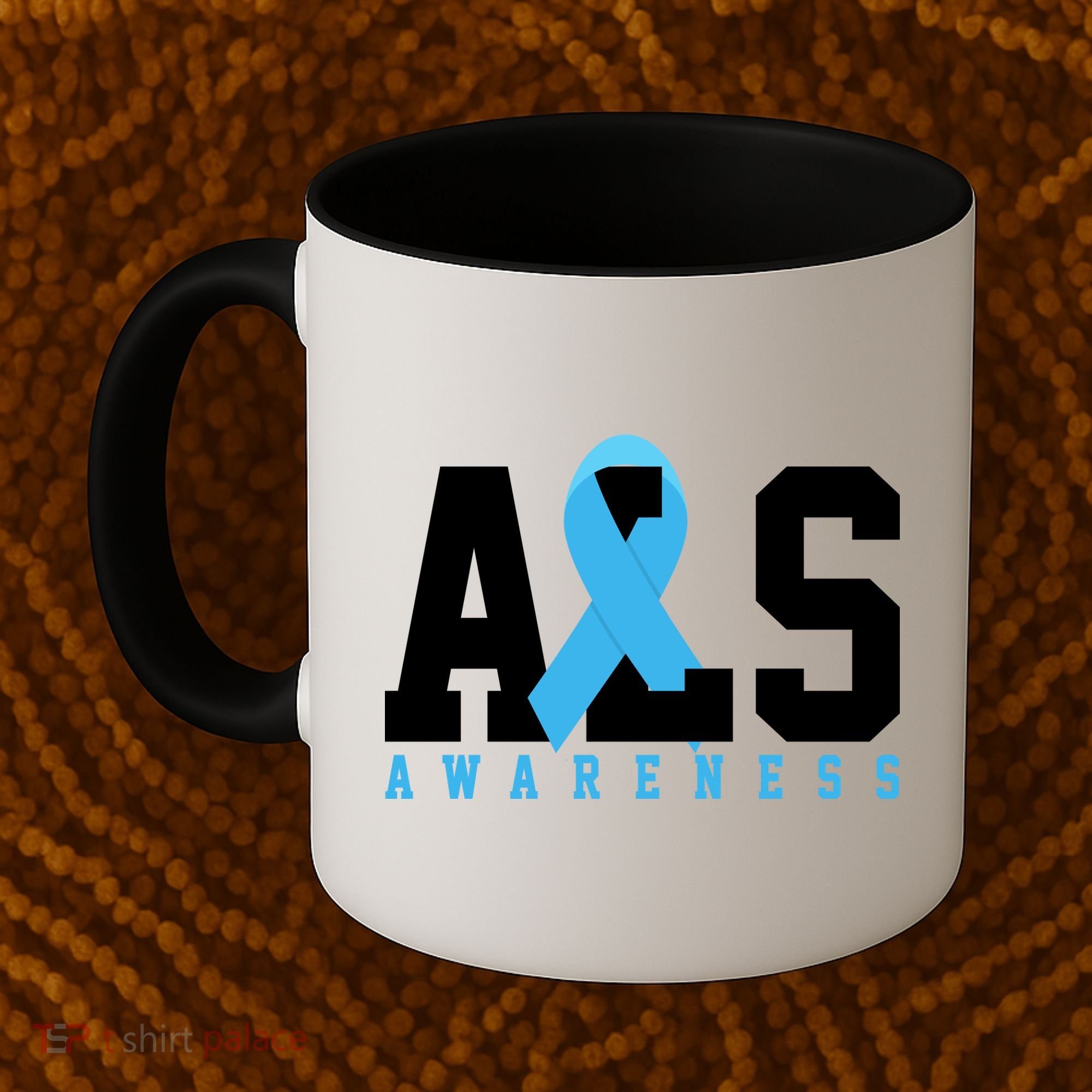 Als Blue Ribbon Awareness Coffee Mug