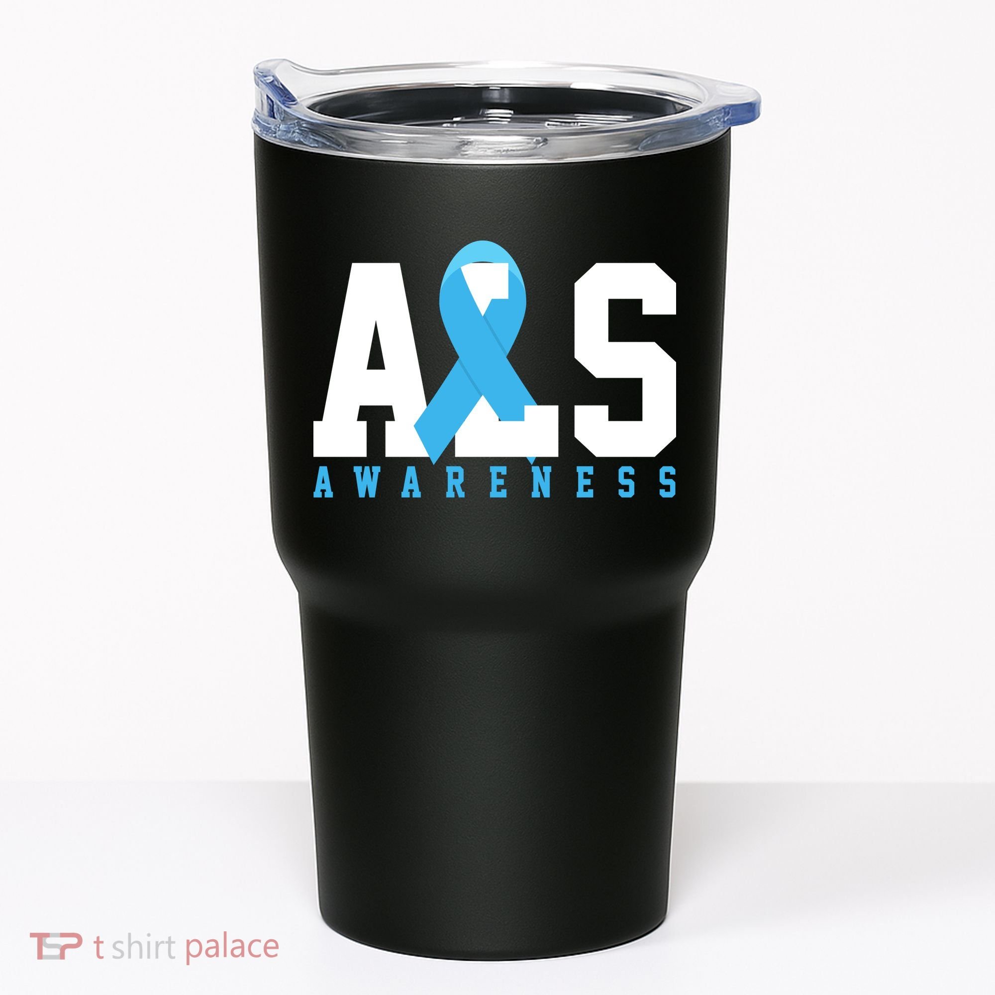Als Blue Ribbon Awareness Tumbler