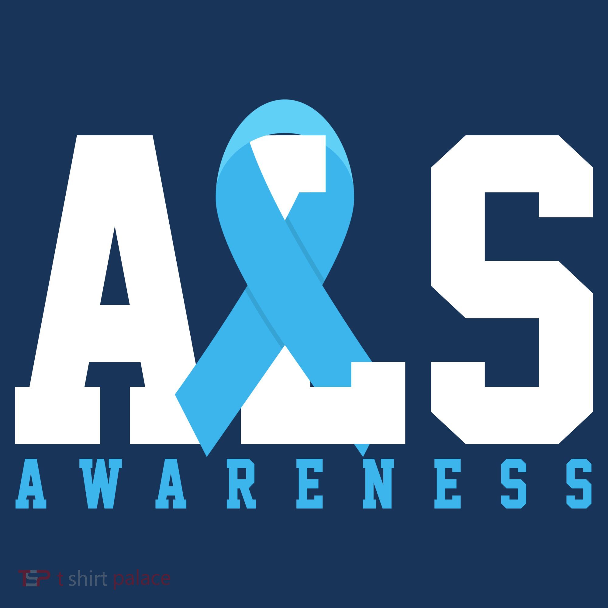 Als Blue Ribbon Awareness Hoodie