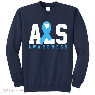 Als Blue Ribbon Awareness Sweatshirt