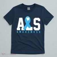 Als Blue Ribbon Awareness T-Shirt thumb 5